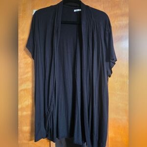 Maurices Black Open-Front Cardigan
